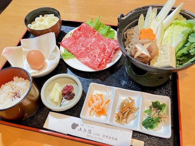 京丹後牛すきやき御膳の写真